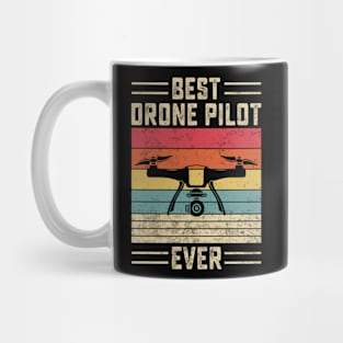 Best Drone Pilot Ever Funny Retro Vintage Mug